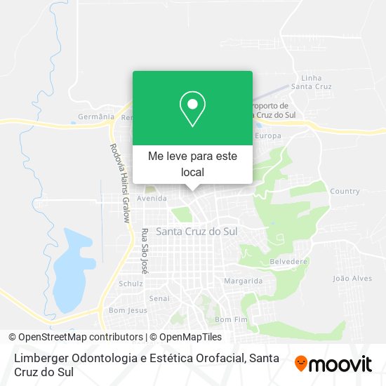 Limberger Odontologia e Estética Orofacial mapa