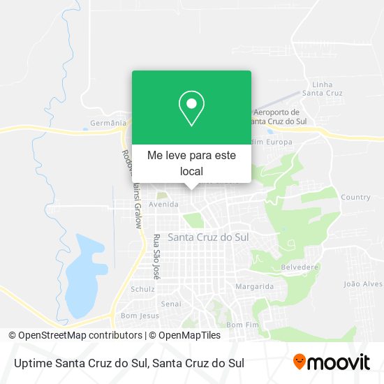 Uptime Santa Cruz do Sul mapa