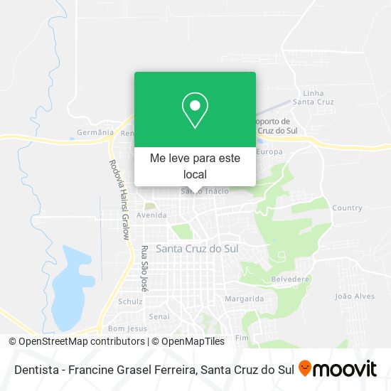 Dentista - Francine Grasel Ferreira mapa