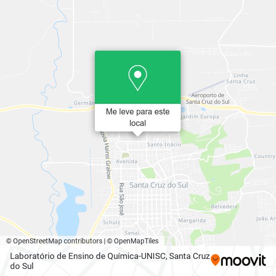 Laboratório de Ensino de Química-UNISC mapa