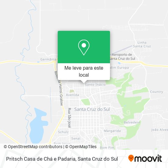 Pritsch Casa de Chá e Padaria mapa