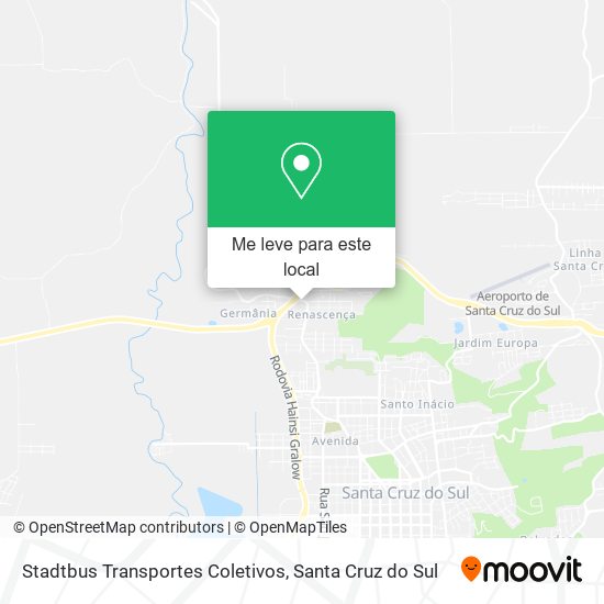 Stadtbus Transportes Coletivos mapa