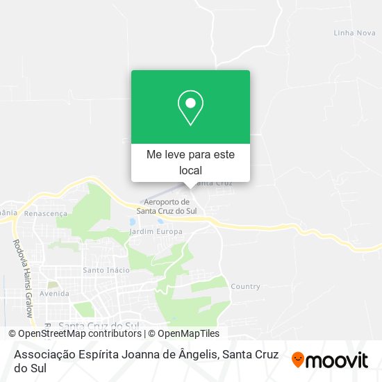 Associação Espírita Joanna de Ângelis mapa