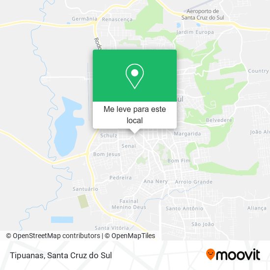 Tipuanas mapa