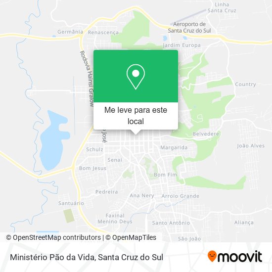Ministério Pão da Vida mapa