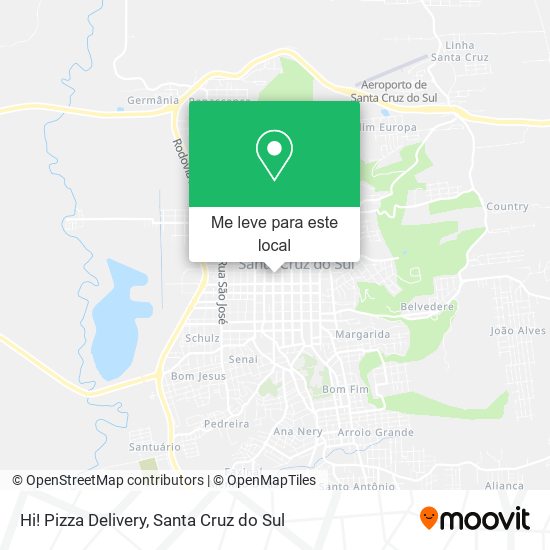 Hi! Pizza Delivery mapa