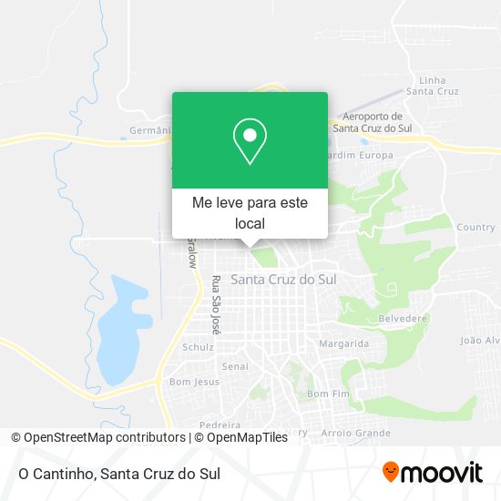 O Cantinho mapa