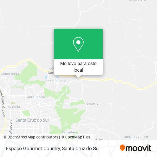 Espaço Gourmet Country mapa
