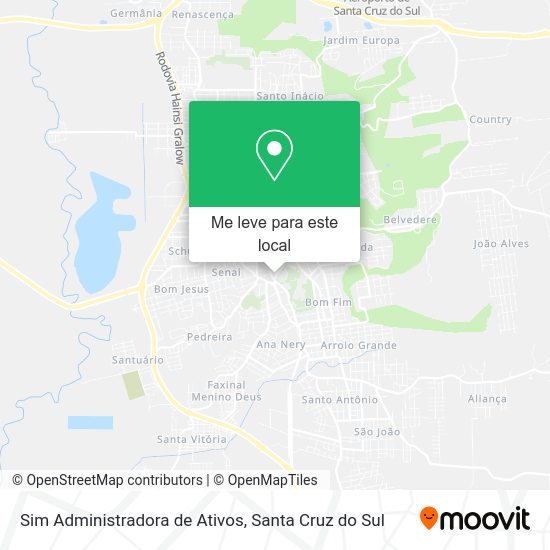 Sim Administradora de Ativos mapa