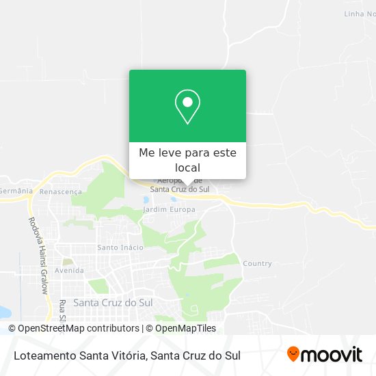Loteamento Santa Vitória mapa