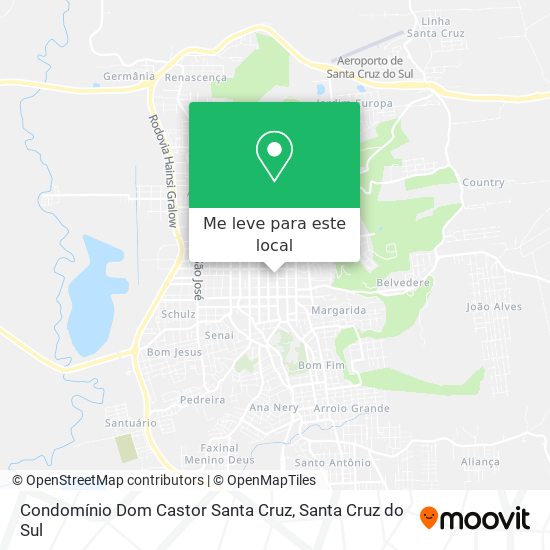 Condomínio Dom Castor Santa Cruz mapa