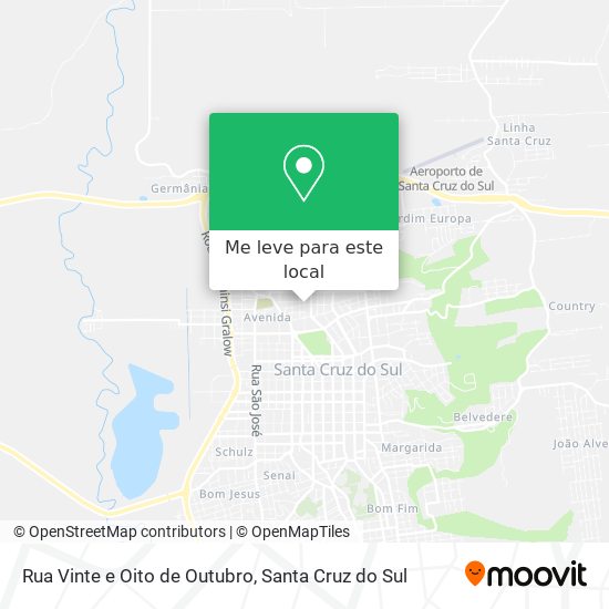 Rua Vinte e Oito de Outubro mapa