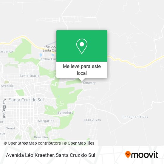 Avenida Léo Kraether mapa