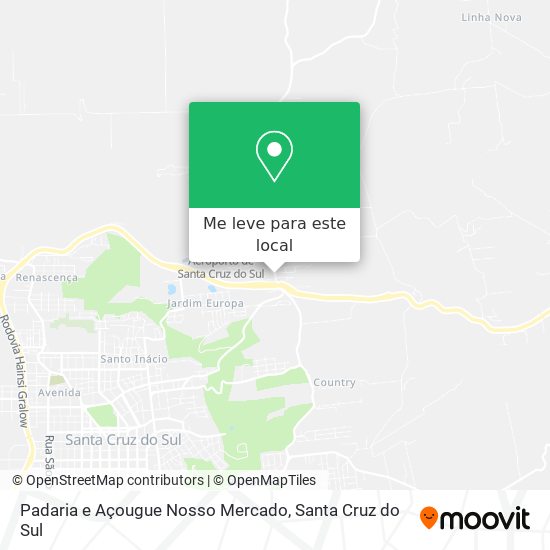 Padaria e Açougue Nosso Mercado mapa