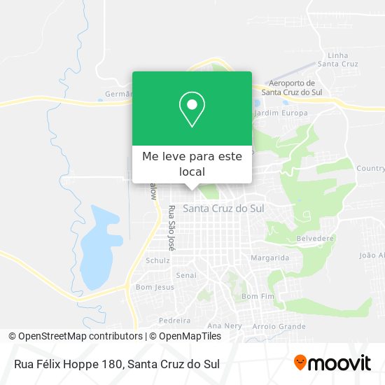 Rua Félix Hoppe 180 mapa