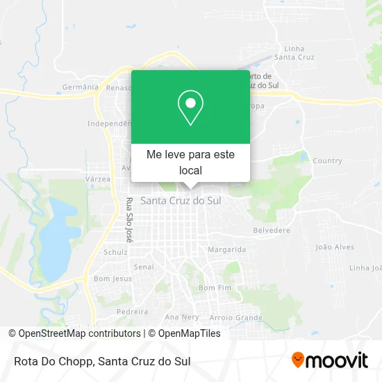 Rota Do Chopp mapa
