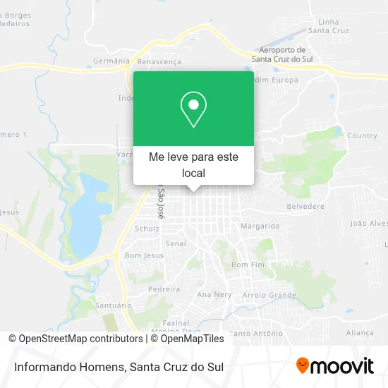 Informando Homens mapa