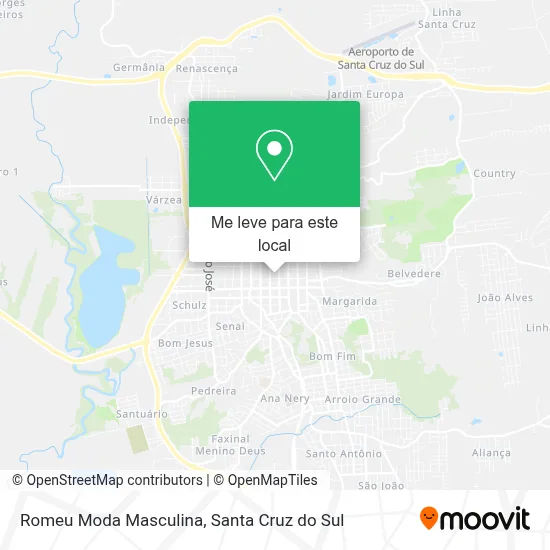 Romeu Moda Masculina mapa