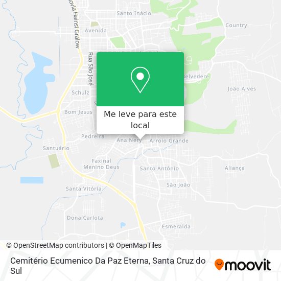 Cemitério Ecumenico Da Paz Eterna mapa