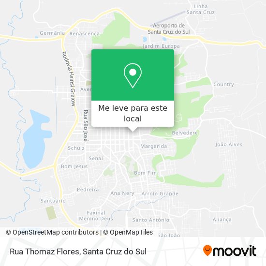 Rua Thomaz Flores mapa