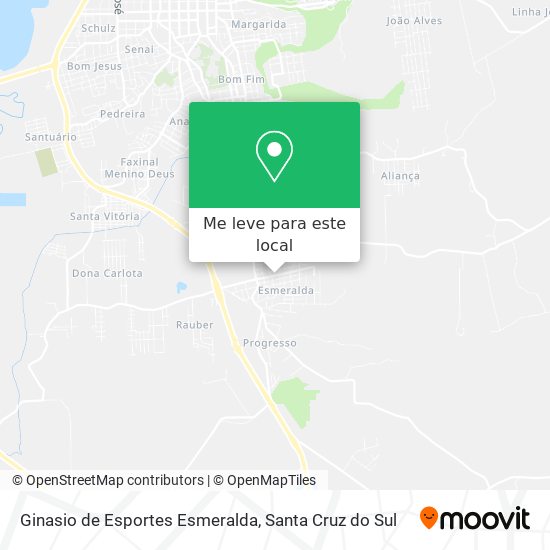 Ginasio de Esportes Esmeralda mapa