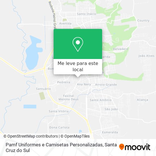 Pamf Uniformes e Camisetas Personalizadas mapa