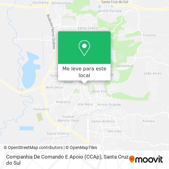 Companhia De Comando E Apoio (CCAp) mapa