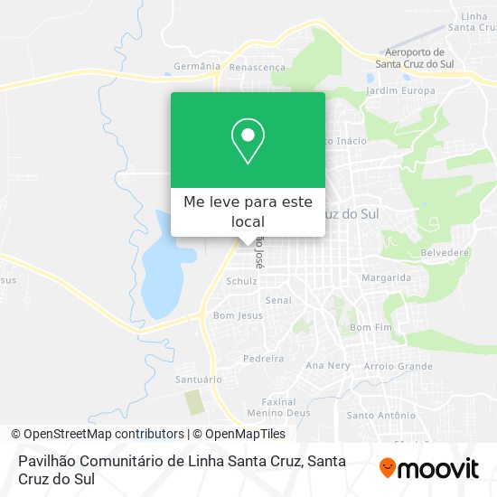 Pavilhão Comunitário de Linha Santa Cruz mapa