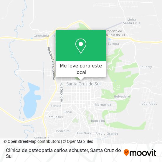 Clínica de osteopatia carlos schuster mapa
