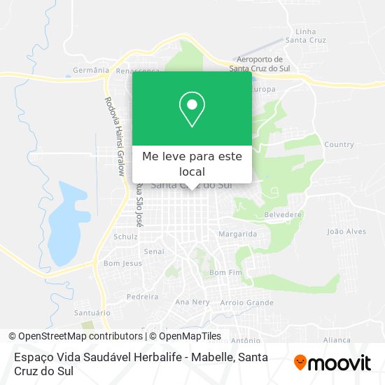 Espaço Vida Saudável Herbalife - Mabelle mapa