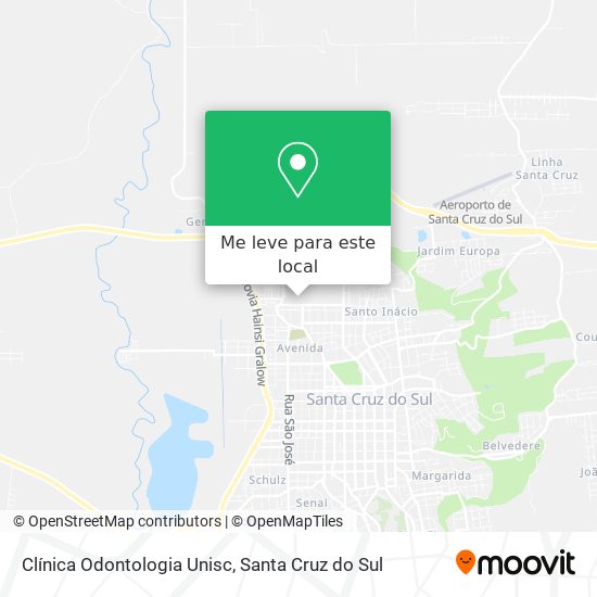 Clínica Odontologia Unisc mapa