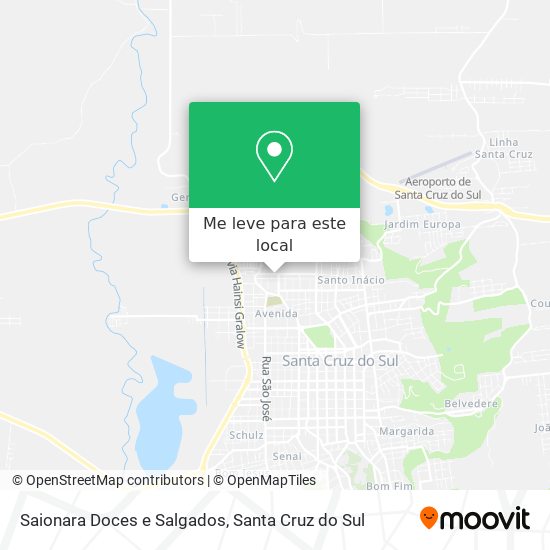 Saionara Doces e Salgados mapa