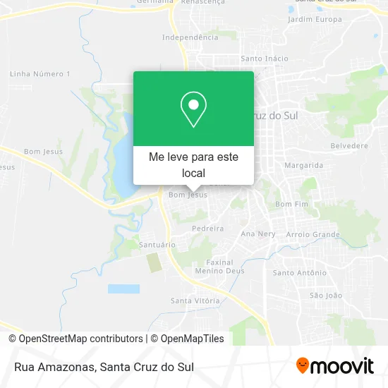 Rua Amazonas mapa