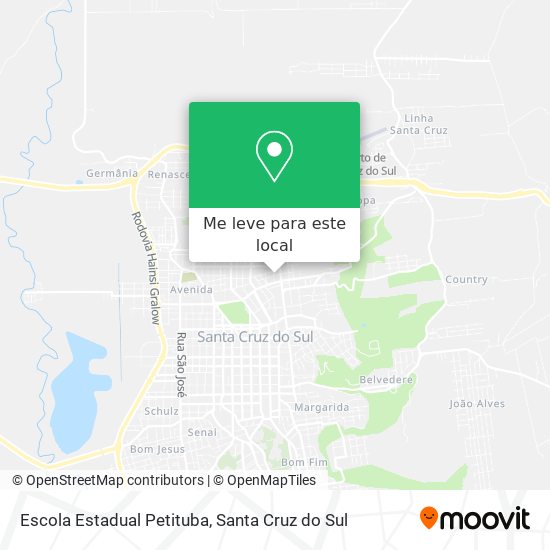 Escola Estadual Petituba mapa