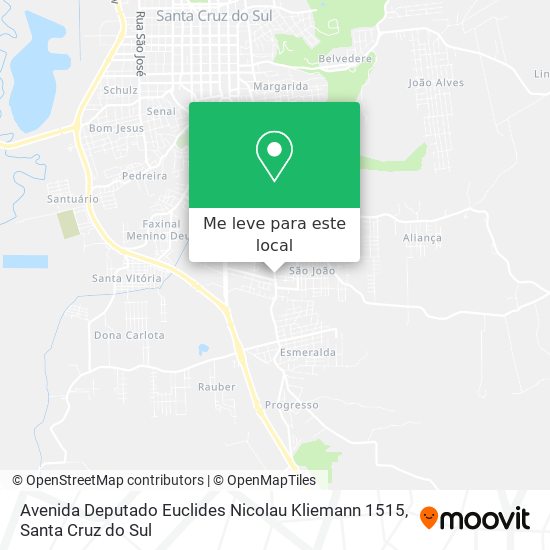 Avenida Deputado Euclides Nicolau Kliemann 1515 mapa