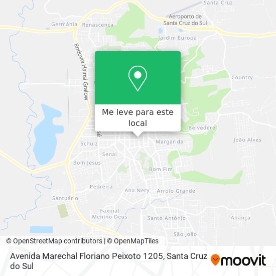 Avenida Marechal Floriano Peixoto 1205 mapa