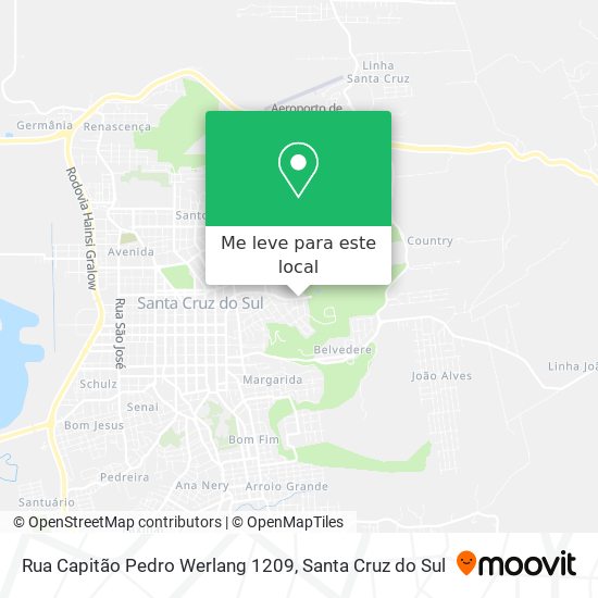 Rua Capitão Pedro Werlang 1209 mapa