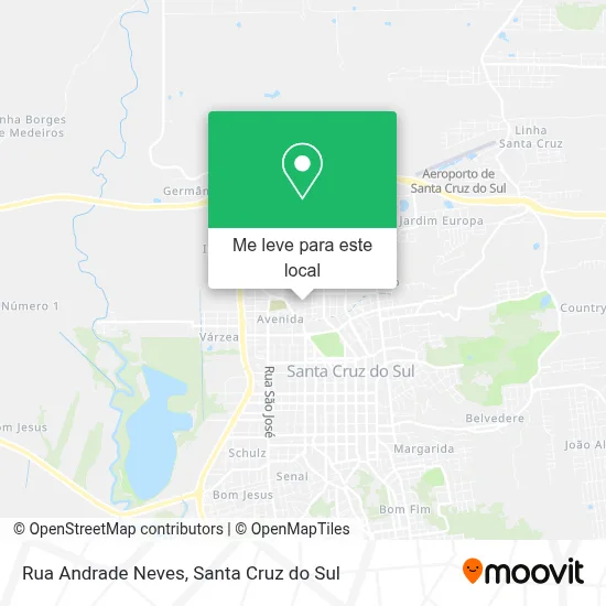 Rua Andrade Neves mapa