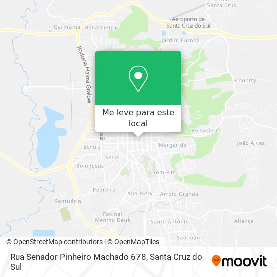 Rua Senador Pinheiro Machado 678 mapa
