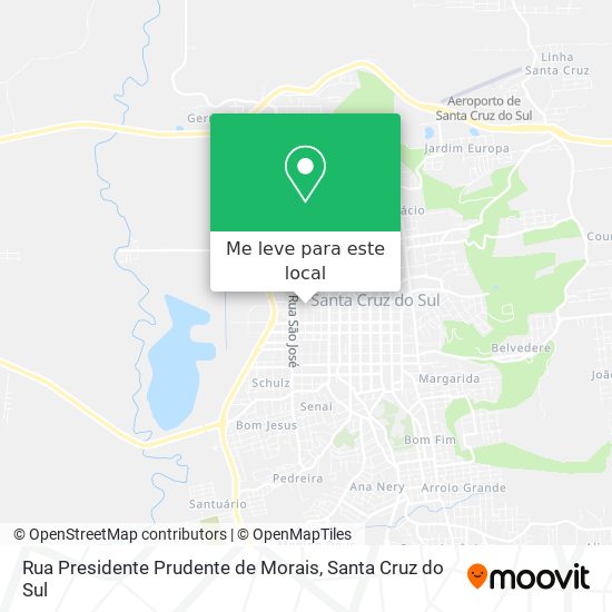 Rua Presidente Prudente de Morais mapa
