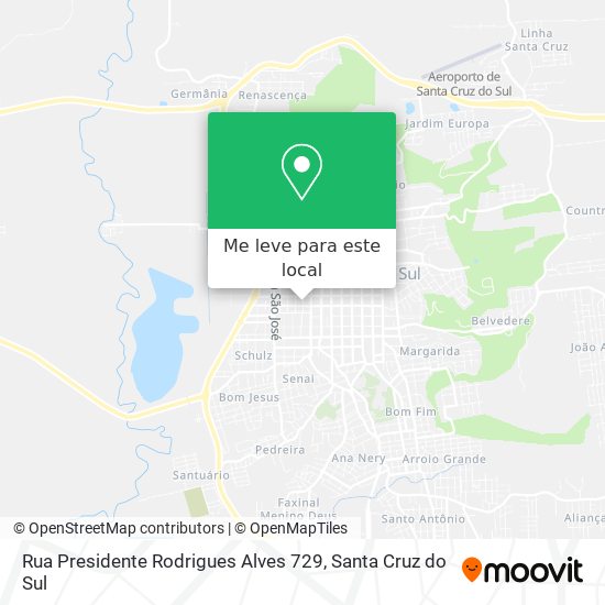 Rua Presidente Rodrigues Alves 729 mapa