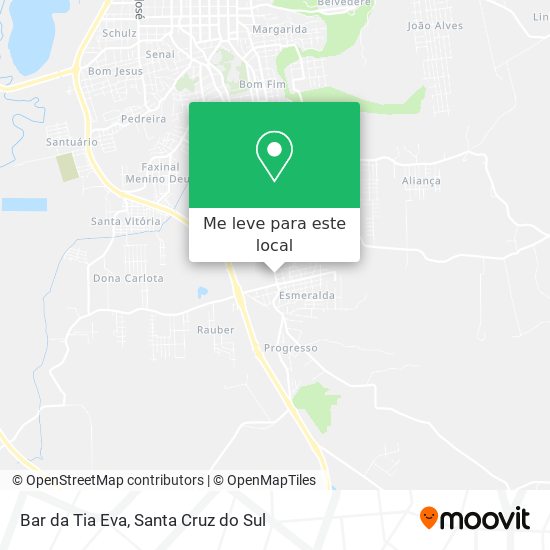 Bar da Tia Eva mapa