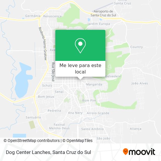 Dog Center Lanches mapa