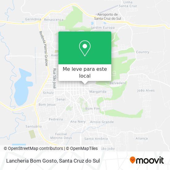 Lancheria Bom Gosto mapa