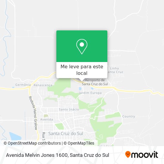Avenida Melvin Jones 1600 mapa