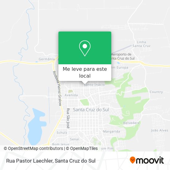Rua Pastor Laechler mapa