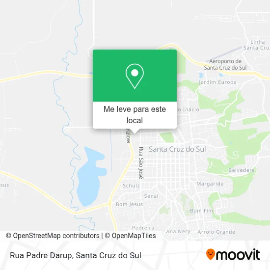 Rua Padre Darup mapa