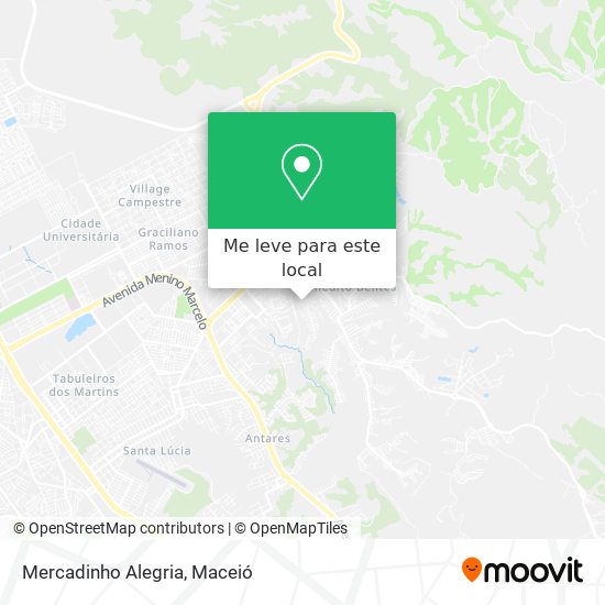 Mercadinho Alegria mapa