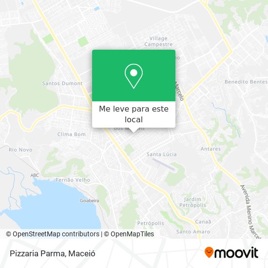 Pizzaria Parma mapa