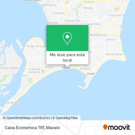Caixa Economica TRT mapa